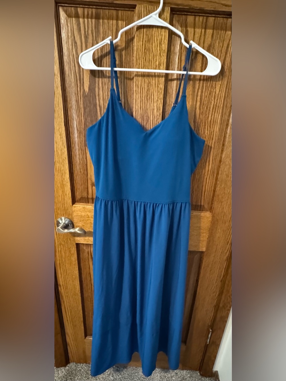 Athleta Blue Midi Dress - Large Tall